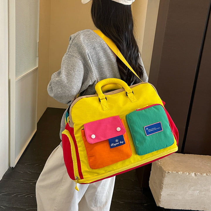 Colorful Multi-Pocket Messenger Bag Stornfield