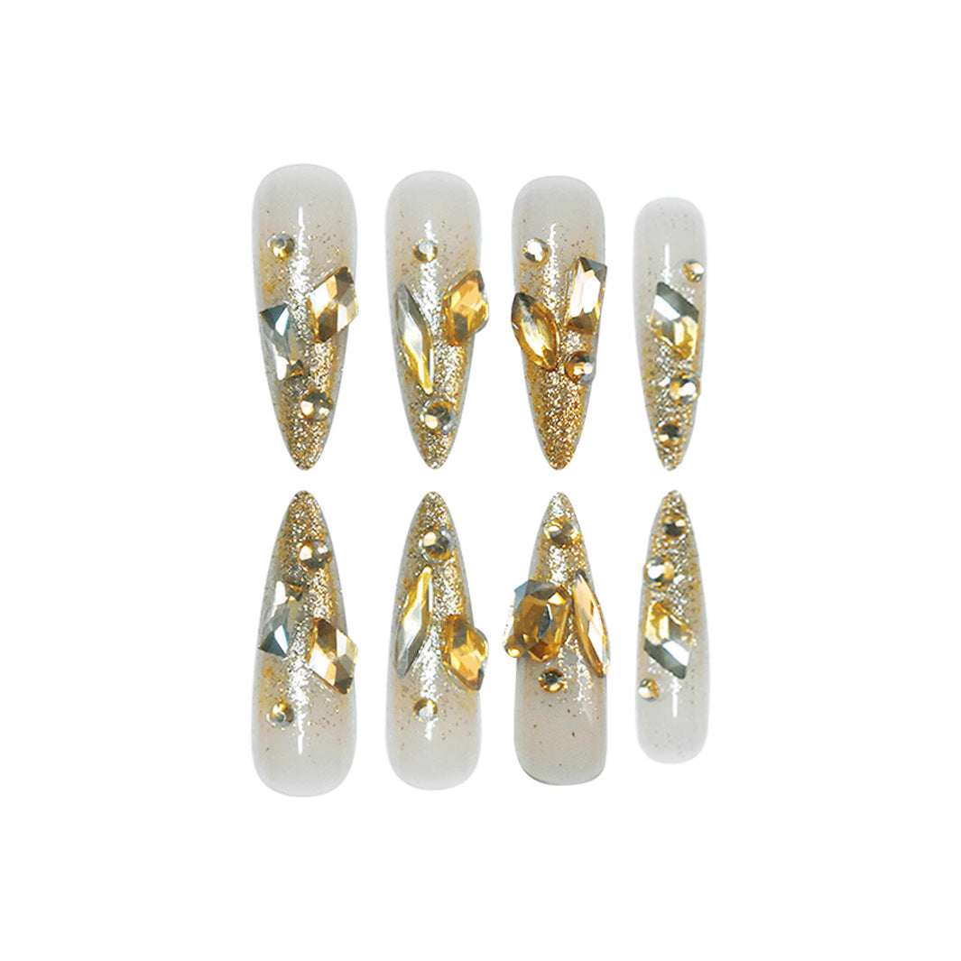 Glamorous Crystal-Embellished Nail Tips Stornfield