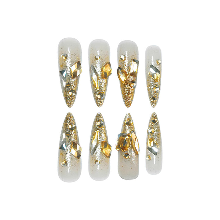Glamorous Crystal-Embellished Nail Tips Stornfield