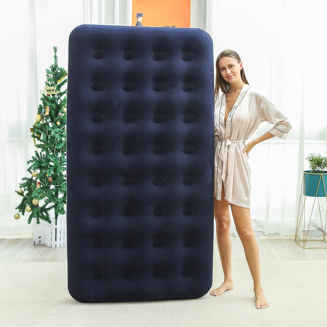 Women's Inflatable Luxury Air Mattress with Soft Velour Surface Stornfield
