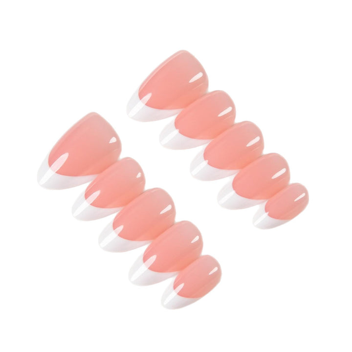 Elegant French Tip Press-On Nails  1791254985