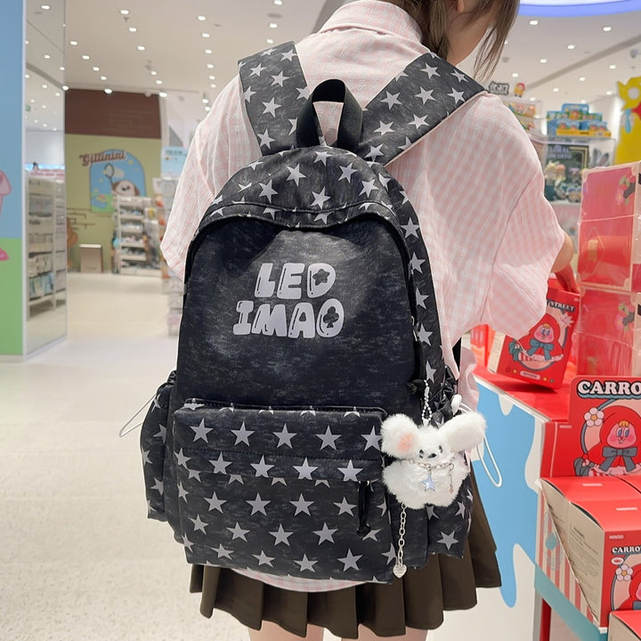 Fun Starry Patterned Backpack Stornfield