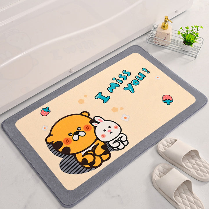 Cute Cartoon-Themed Bath Mat