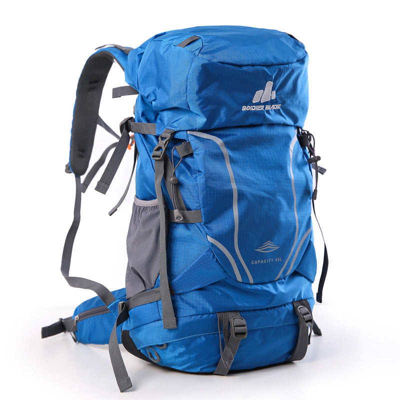 Trekking backpack with expandable volume and waterproof features Stornfield