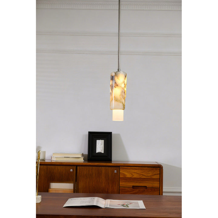 Elegant Alabaster Pendant Light