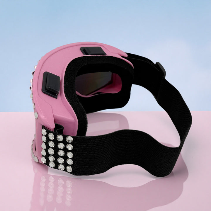Women's fashionable ski goggles with glittering decorations Stornfield