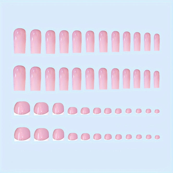 Elegant Long Square Press-On Nails Stornfield