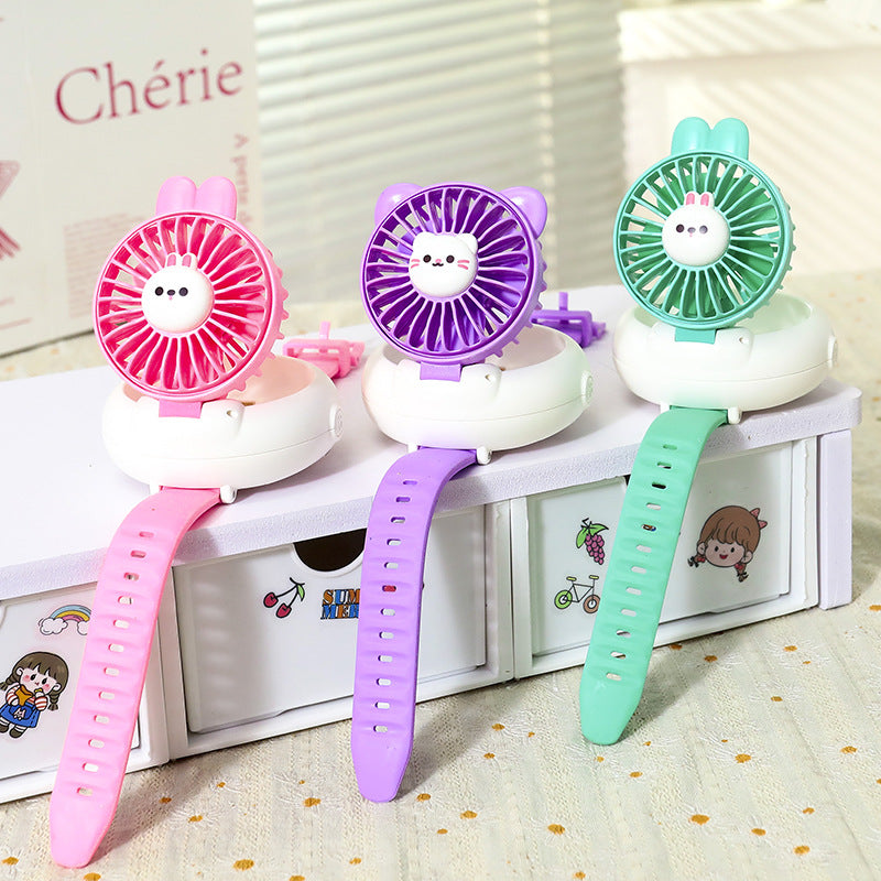 Women's portable handheld fan in cute rabbit design Stornfield