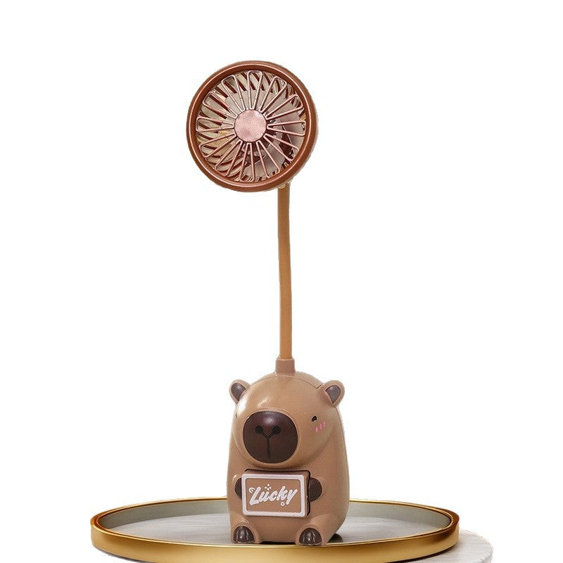 Unisex Portable Hand Fan in Animal Design with Flexible Holder Stornfield