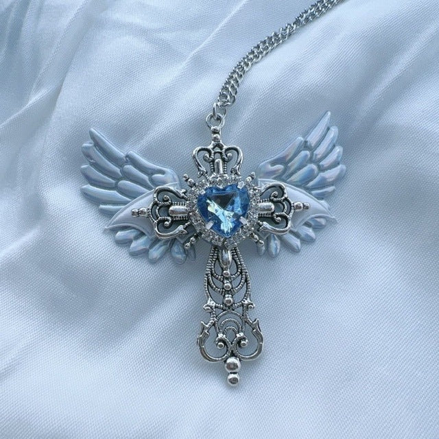 Angel Wing Heart Pendant Necklace Stornfield