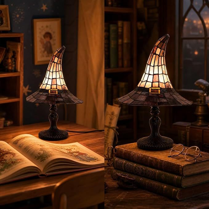 Halloween-Themed Witch Hat Table Lamp Stornfield