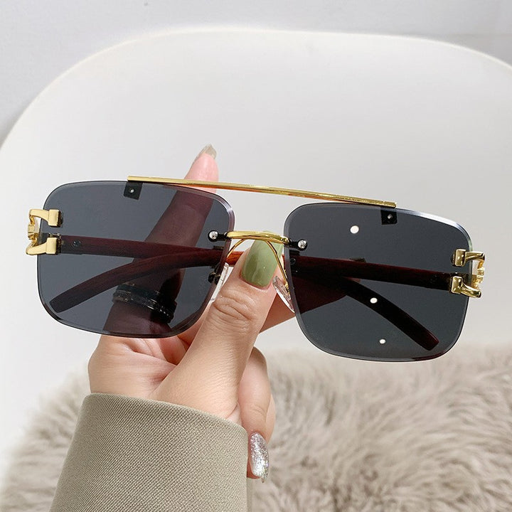 Women's Luxury Sunglasses with Wood and Metal Combination Stornfield