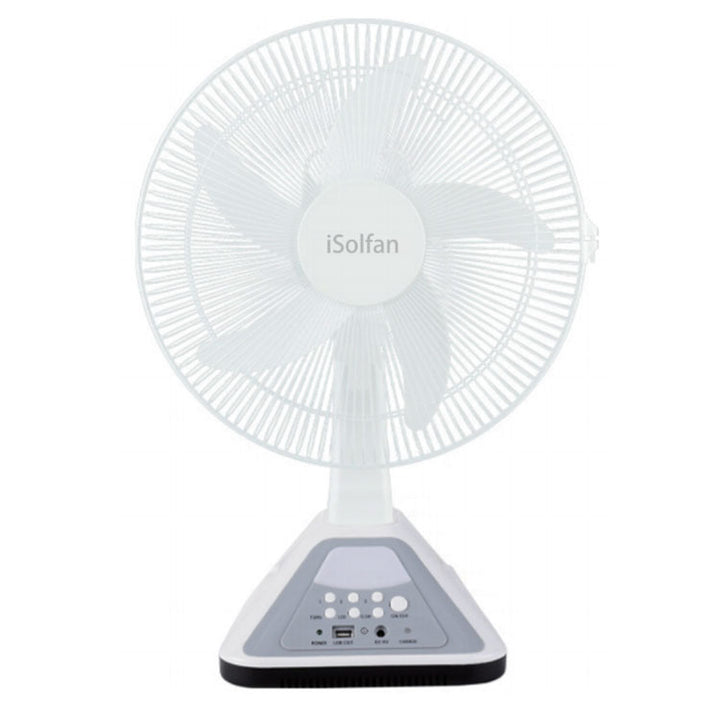Women's Solar-Powered Stand Fan with Remote Control and Variable Speed Control Stornfield