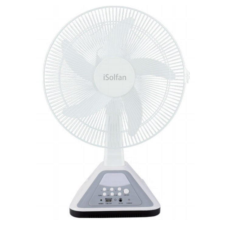 Women Portable Solar Powered Table Fan with USB Connection and Timer Function Stornfield