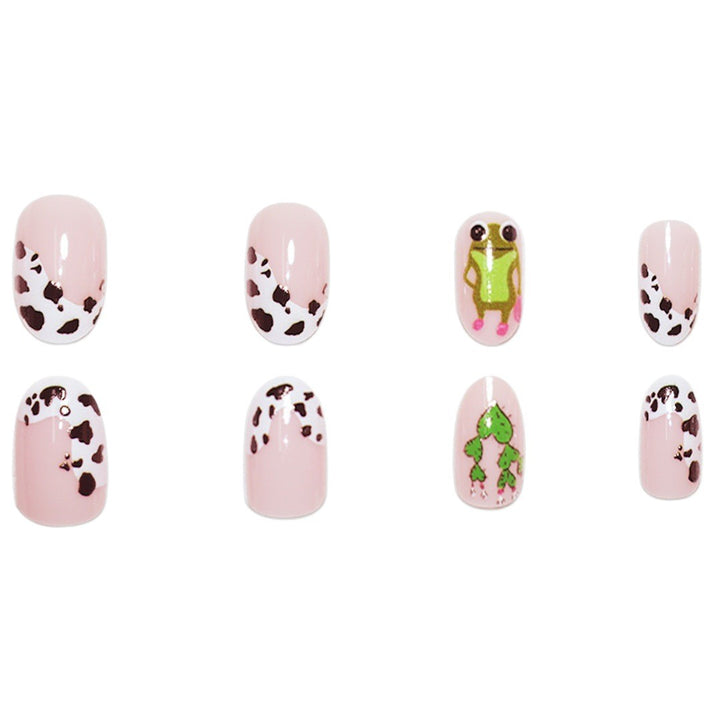 Playful Animal-Themed Press-On Nail Art Stornfield