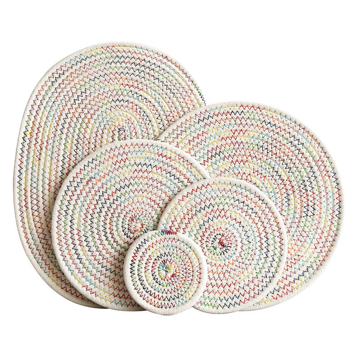Ladies round placemats made of high-quality natural material Stornfield