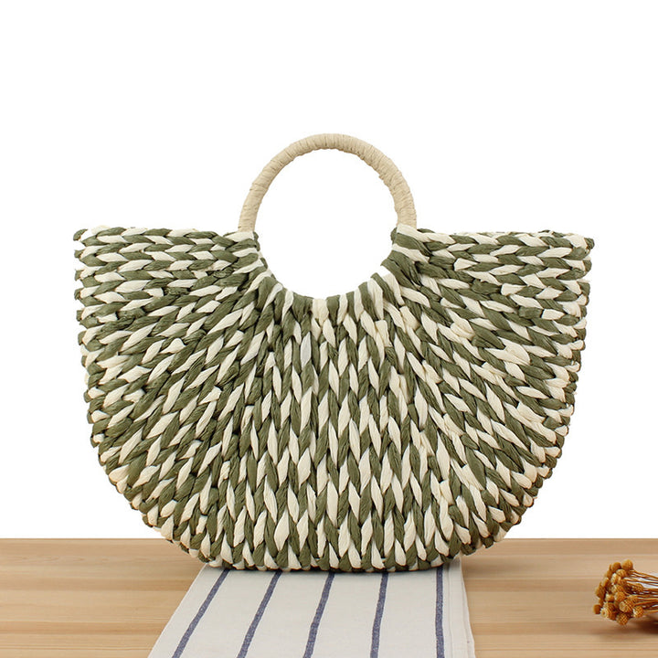 Braided Beach Bag with Ergonomic Handle Stornfield