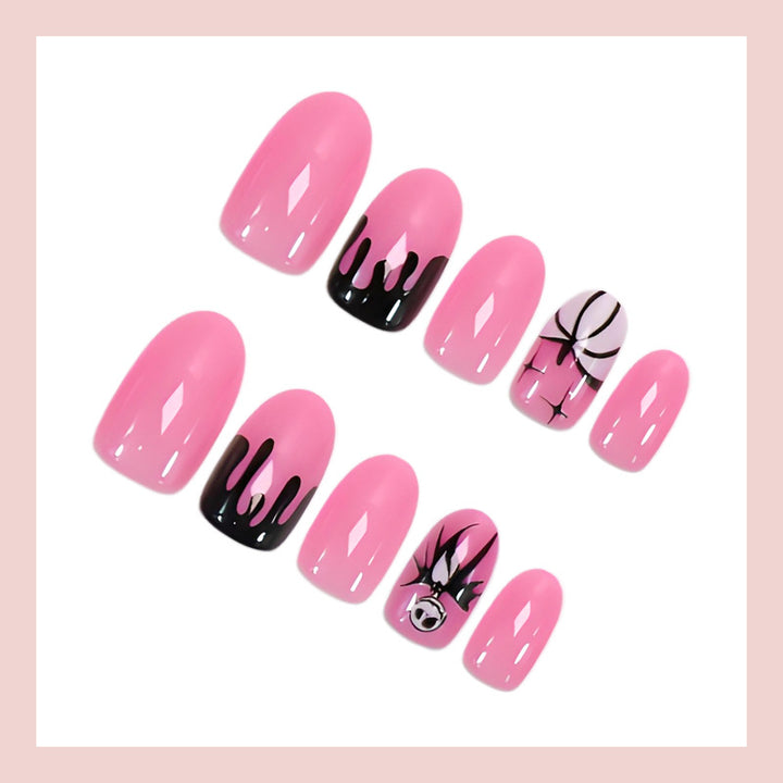 Artificial nail set with unique Halloween designs Stornfield