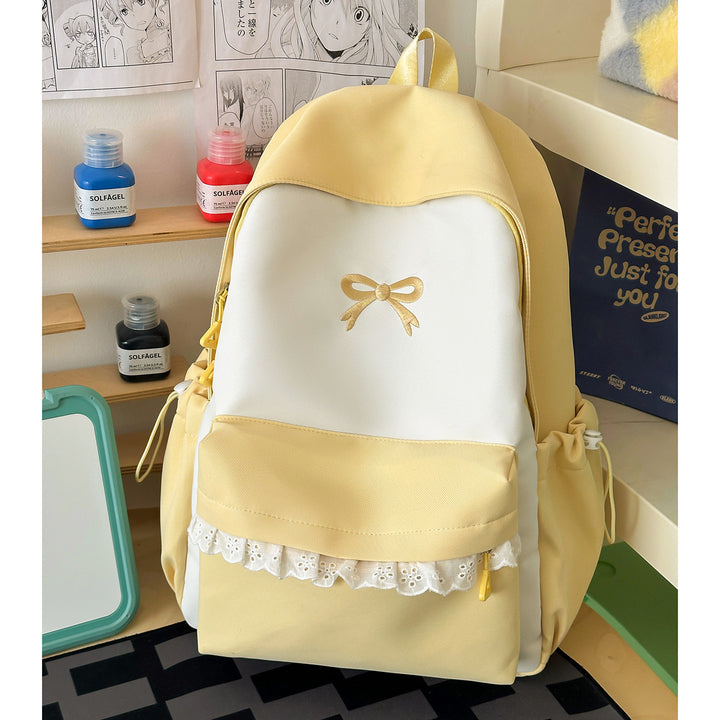 Decorative Bow-Embellished Casual Backpack Stornfield