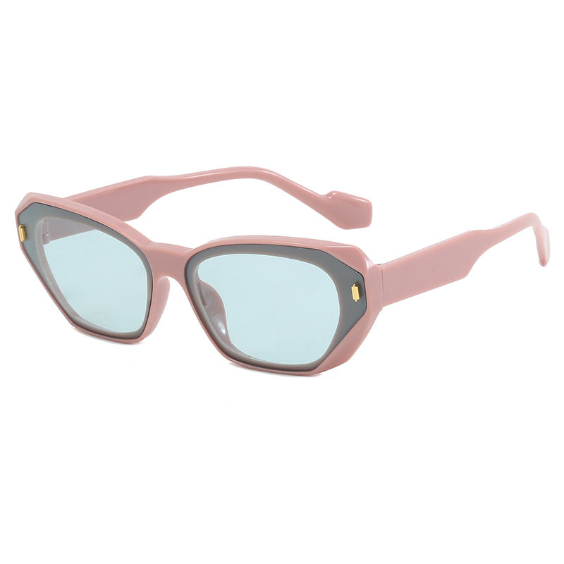 Women’s geometric designer sunglasses with distinctive frame Stornfield