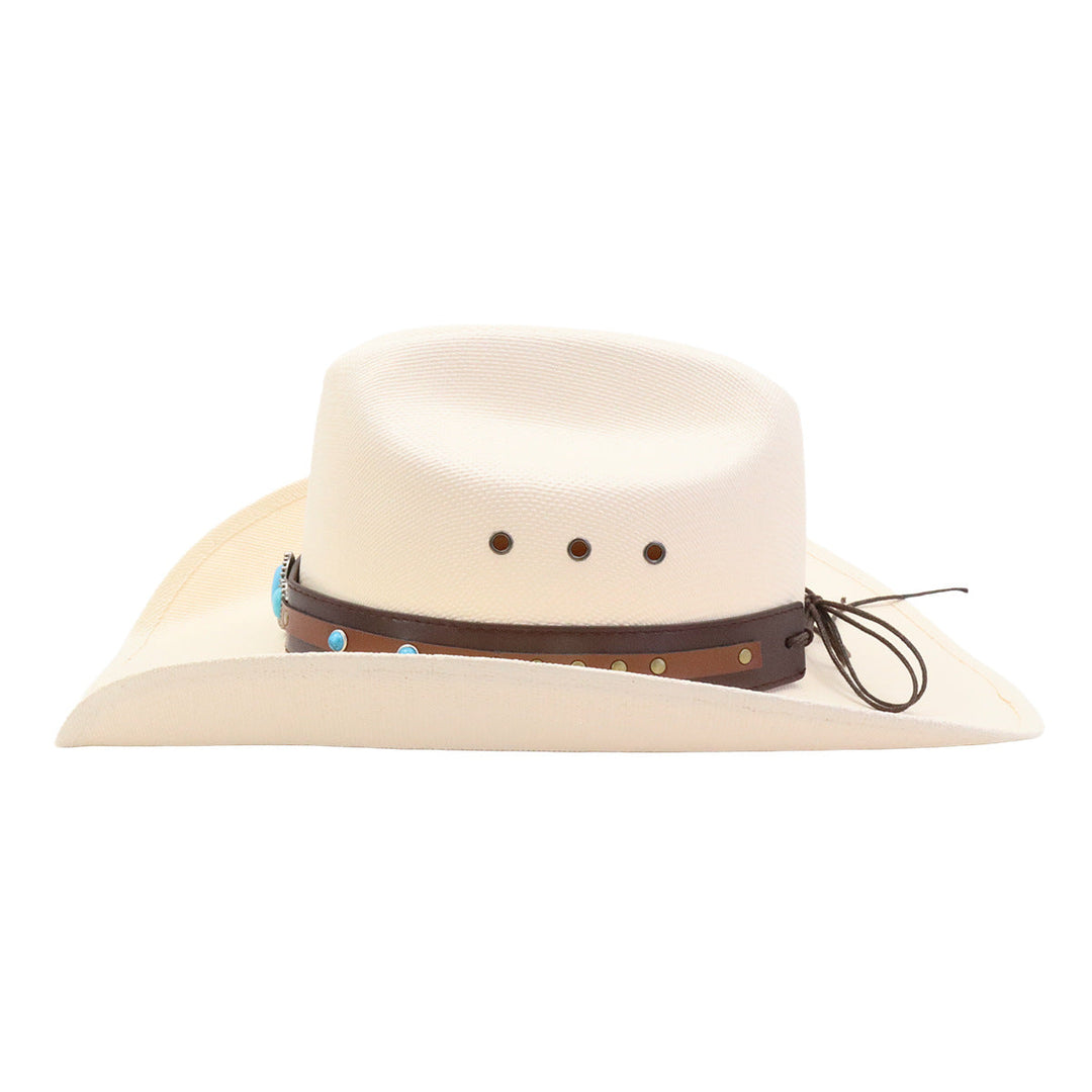 Turquoise Straw Western Hat | Stornfield