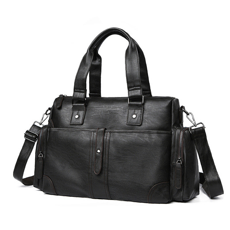 Premium Leather Travel Duffel Bag Stornfield