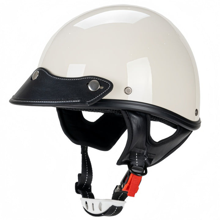 Classic Leather Motorcycle Helmet Stornfield