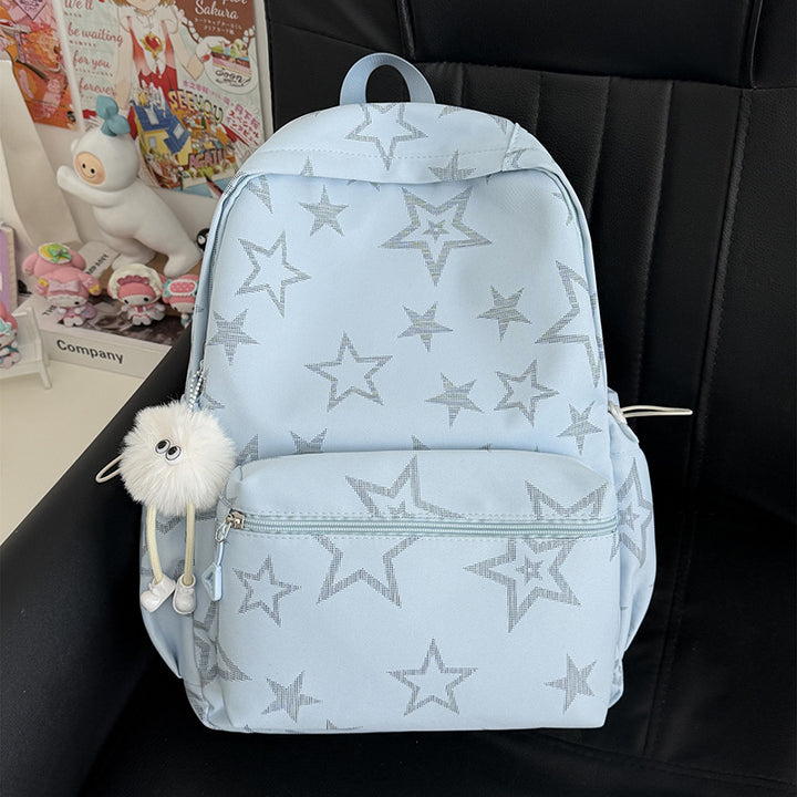 Star-Embellished Casual Backpack Stornfield