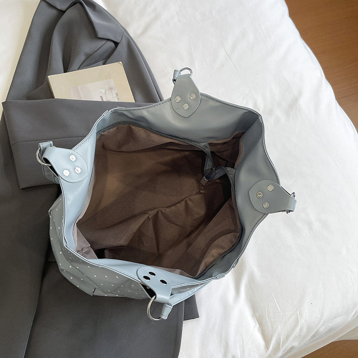 Polka Dot Patterned Handheld Tote Bag