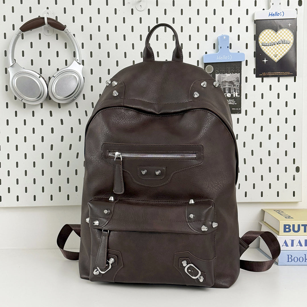 Stylish Casual Leather Backpack Stornfield