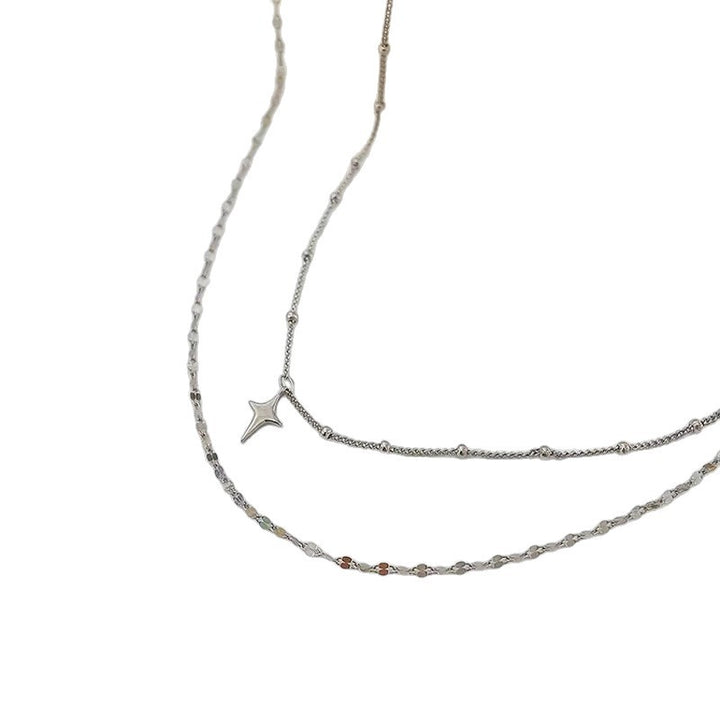 Layered Star and Dot Chain Necklace Stornfield