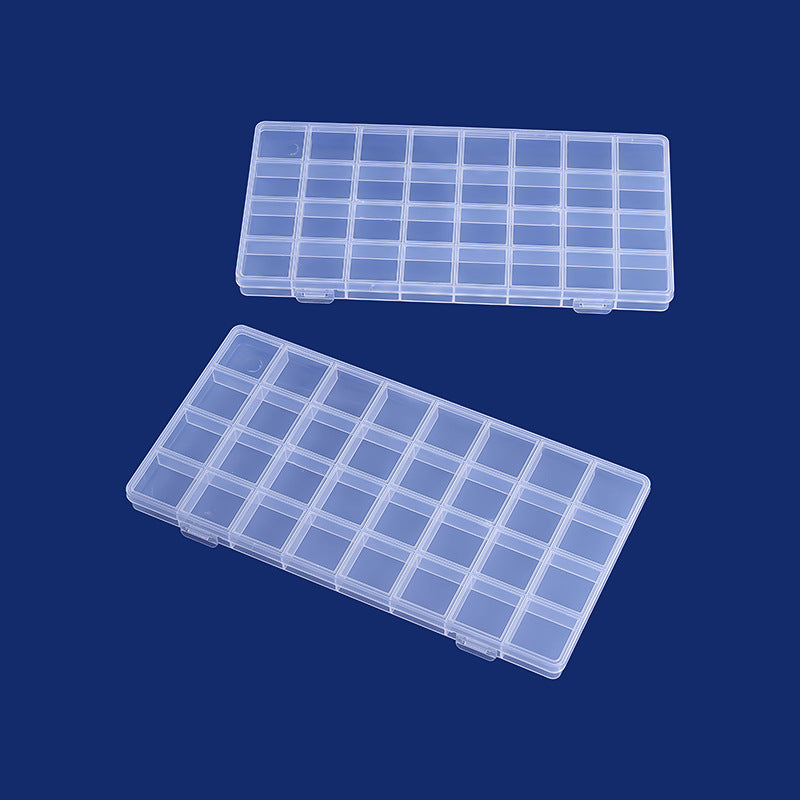 Multi-Divisional Transparent Craft Storage Box Stornfield