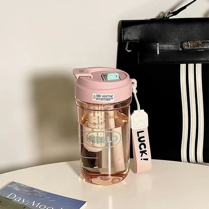 Ladies stylish drinking bottle with integrated carrying system Stornfield