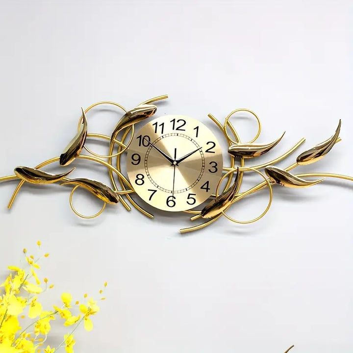Ornate Decorative Metal Wall Clock Stornfield