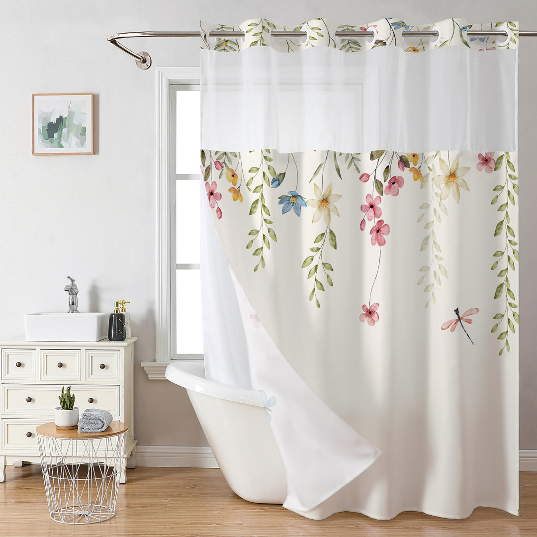Floral Butterfly Shower Curtain Stornfield