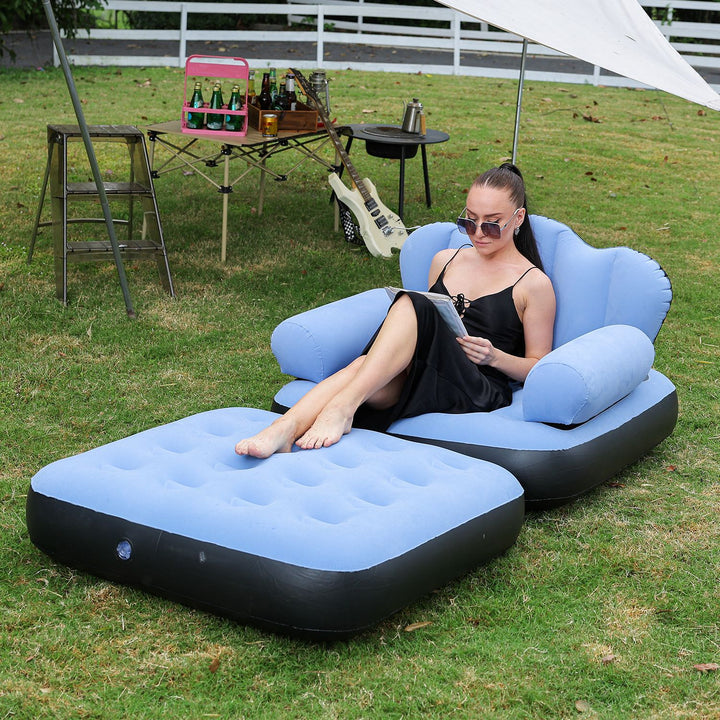 Women's Inflatable Comfort Sofa with Ergonomic Backrest Stornfield
