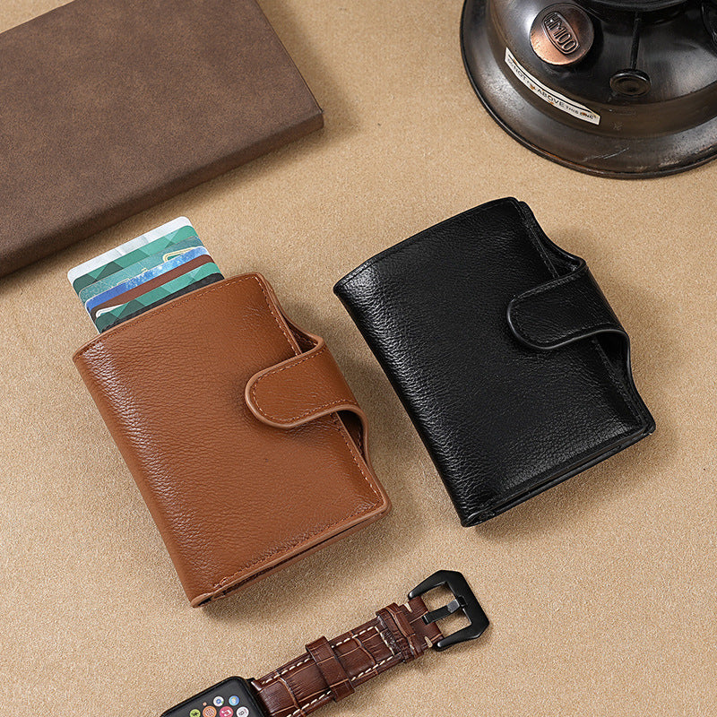 Slim Leather Trifold Wallet