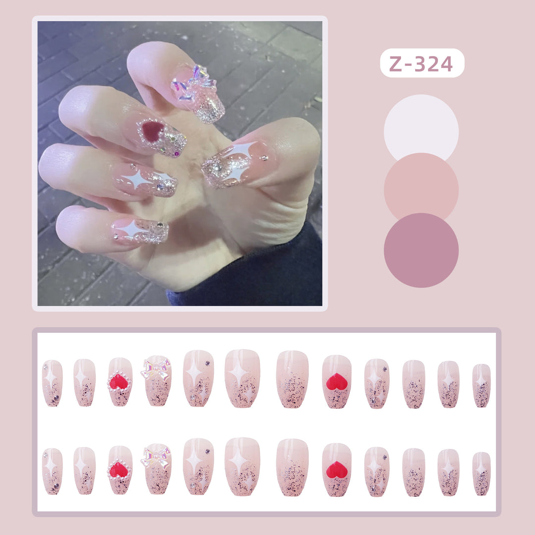 Glamorous Rhinestone-Embellished Press-On Nail Set Stornfield 1790727203