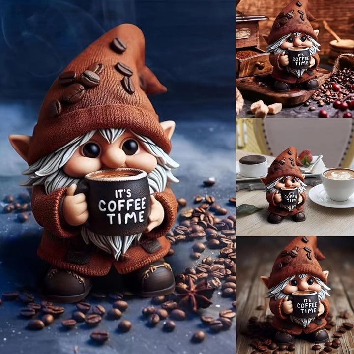 Decorative Coffee Drinking Christmas Figure Stornfield