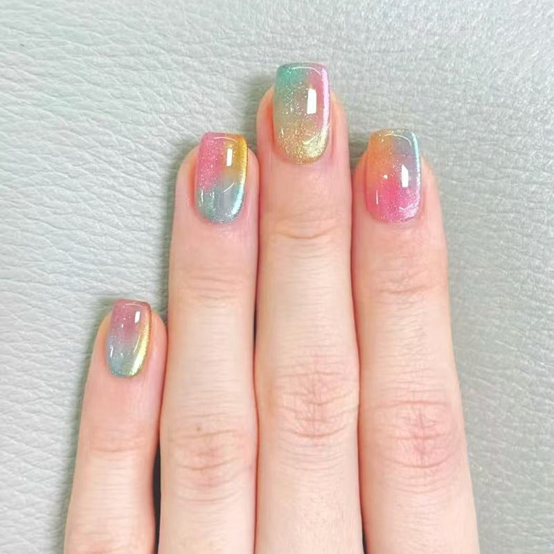 Elegant French Tip Press-On Nail Set Stornfield
