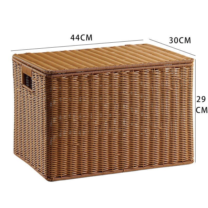 Handcrafted Rectangular Wicker Storage Box Stornfield