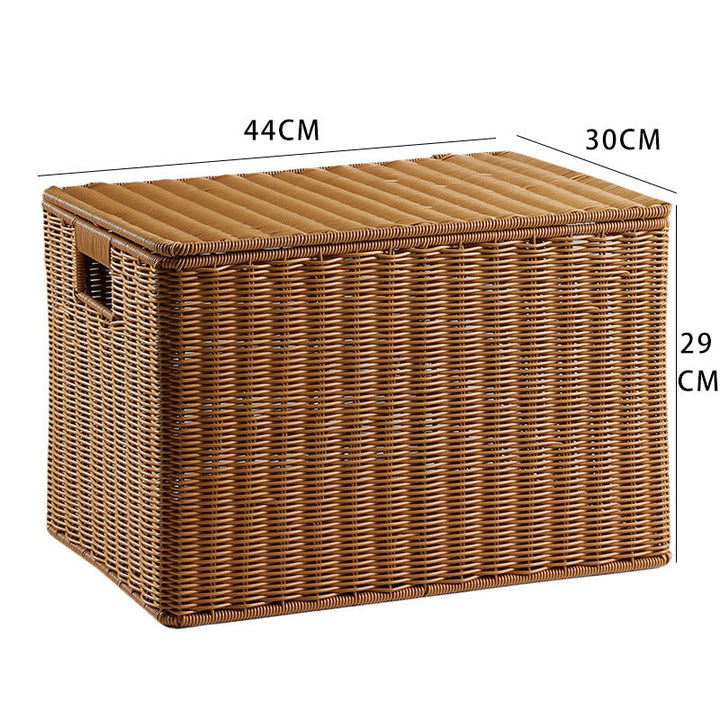 Handcrafted Rectangular Wicker Storage Box Stornfield