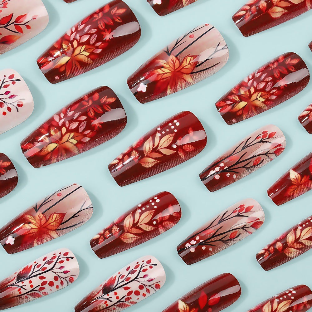 Artificial nails with floral design Stornfield