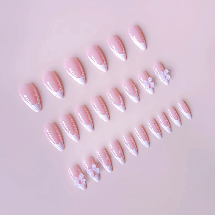 Nail art set with elegant tips and floral accents Stornfield