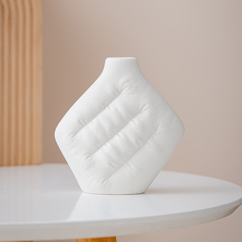 Contemporary Textured Decorative Ceramic Vase