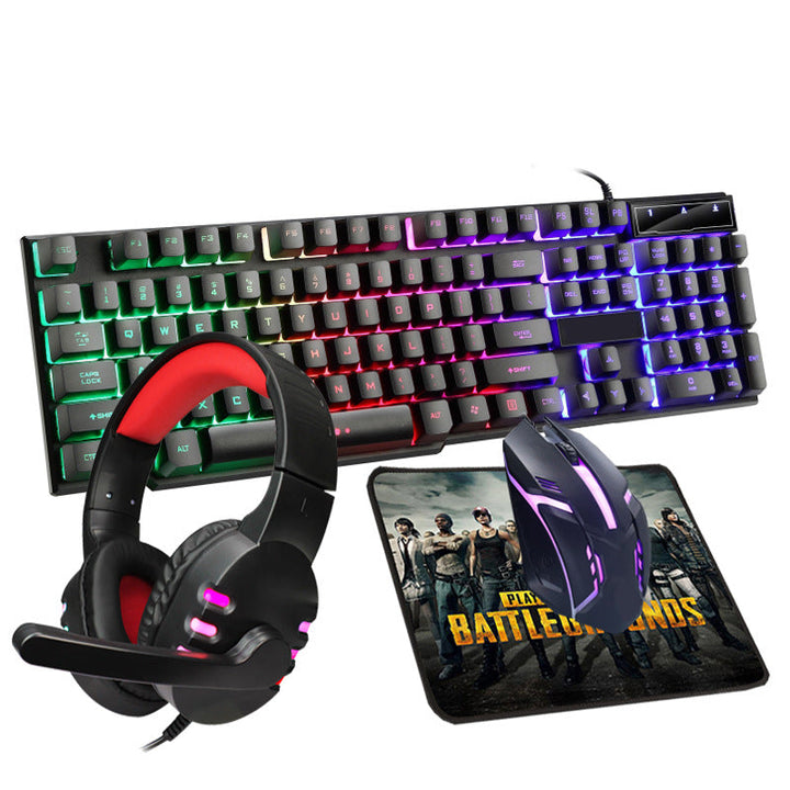 Gaming Headset, Keyboard, Mouse and Mouse Pad Set Stornfield