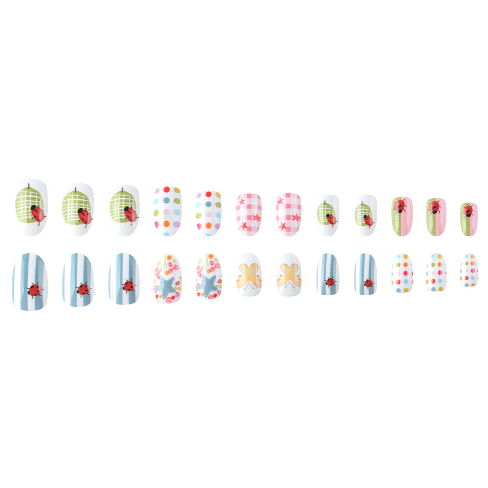 Whimsical Decorative Press-On Nail Art Set Stornfield