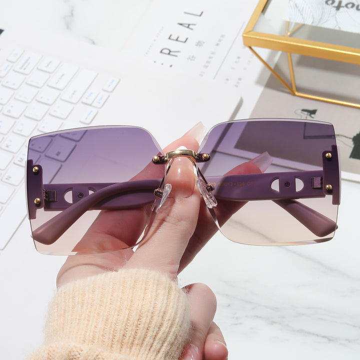 Women's High-Quality Rectangular Sunglasses with Fashionable Metal Frame Stornfield