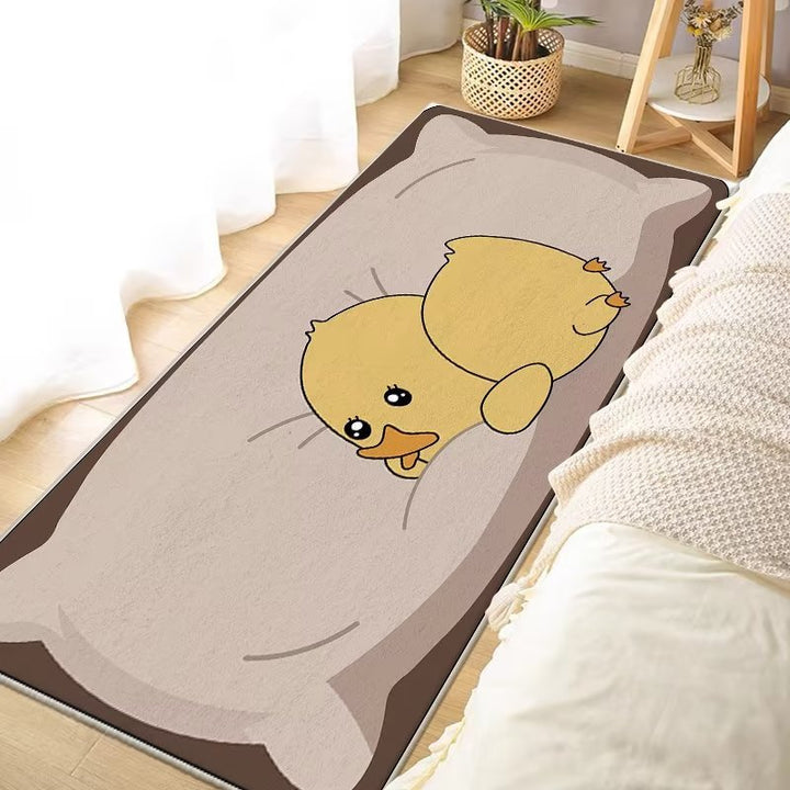 Fun Cartoon Cat-Themed Area Rug