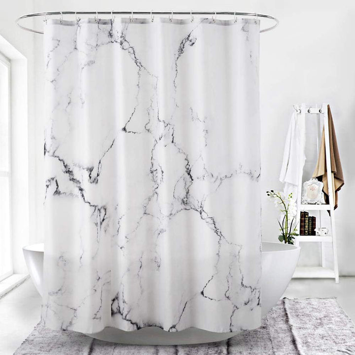 Artistic Marble Texture Shower Curtain Stornfield